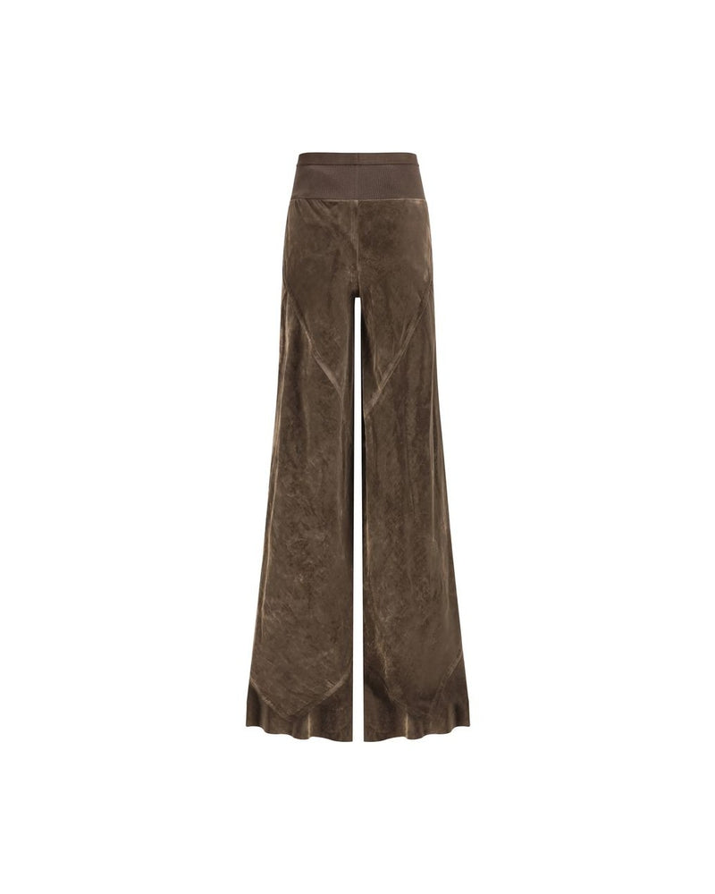 Rick Owens Brown Viscose Casual Pant Glam Steals