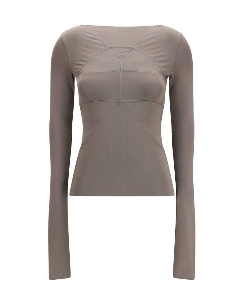 Rick Owens Gray Viscose Blouse Glam Steals