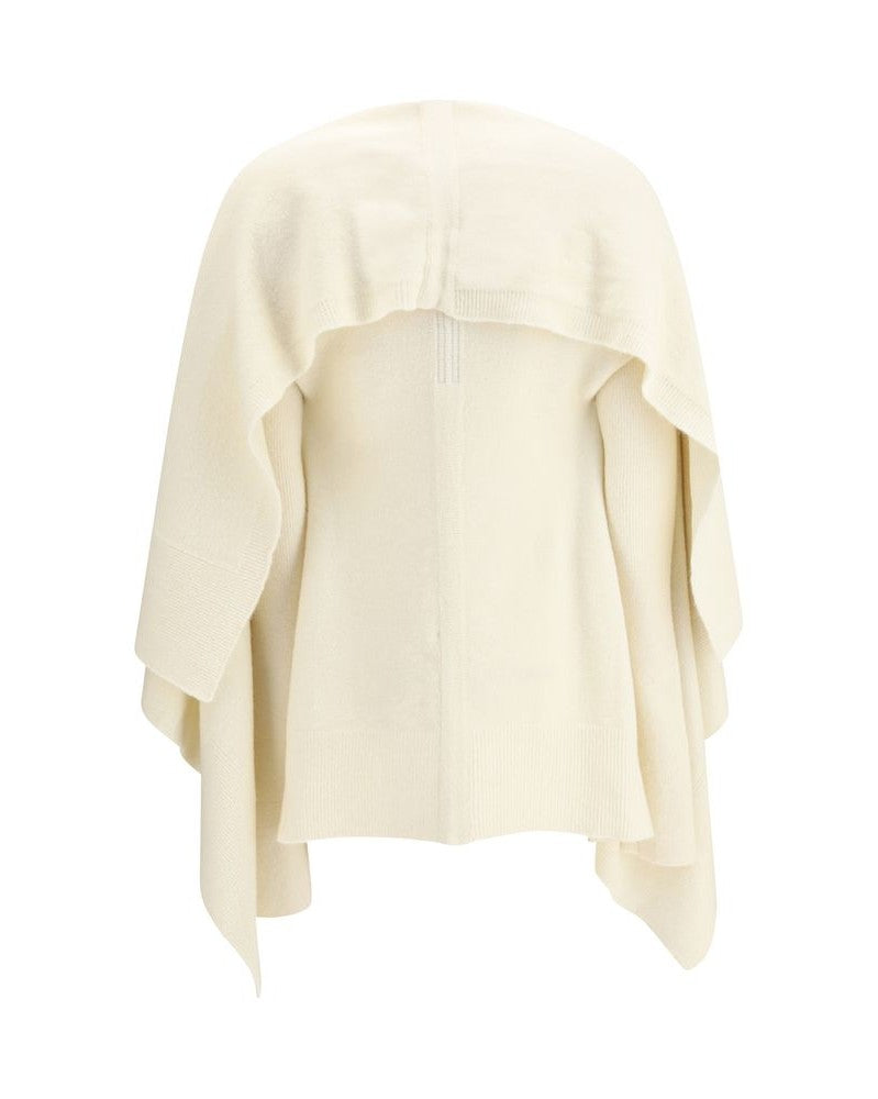 Rick Owens Wool Cream Fleece Cardigan Glam Steals