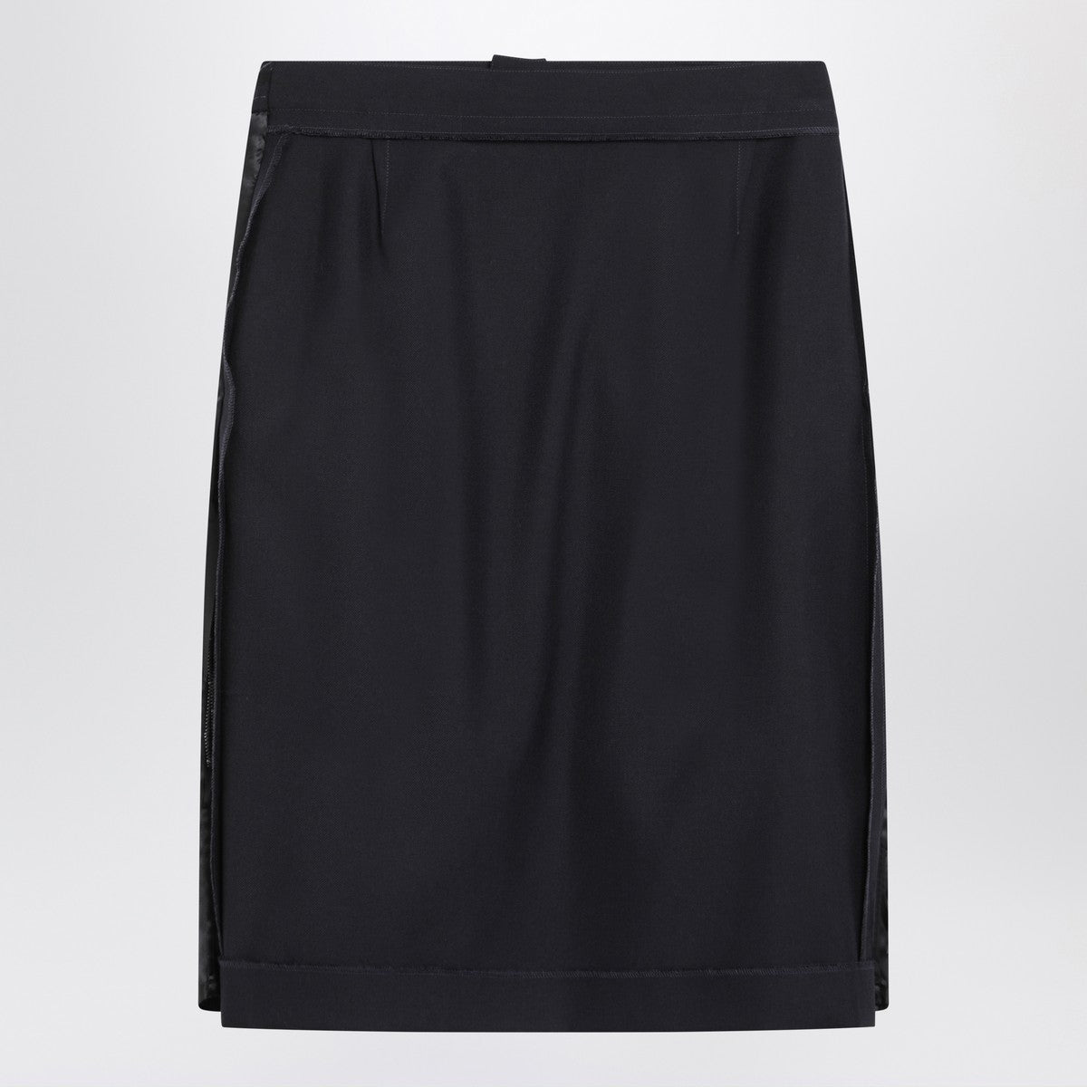 Maison Margiela Blue skirt with satin side panels Glam Steals