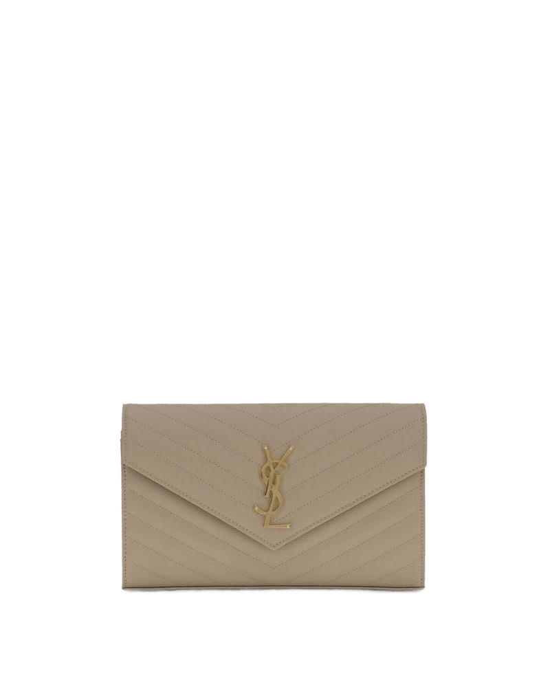 Saint Laurent Beige Calf Leather Bos Taurus Shoulder Bag Glam Steals