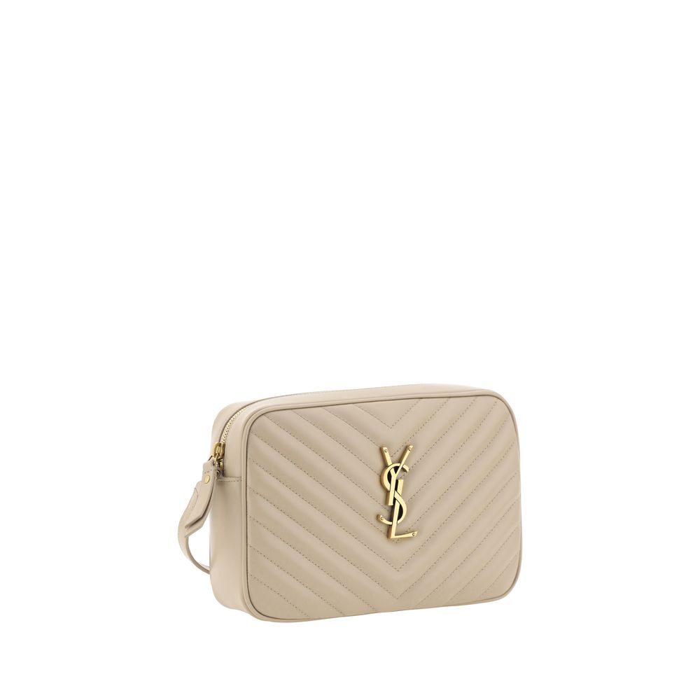 Saint Laurent Beige Calf Leather Bos Taurus Shoulder Bag Glam Steals