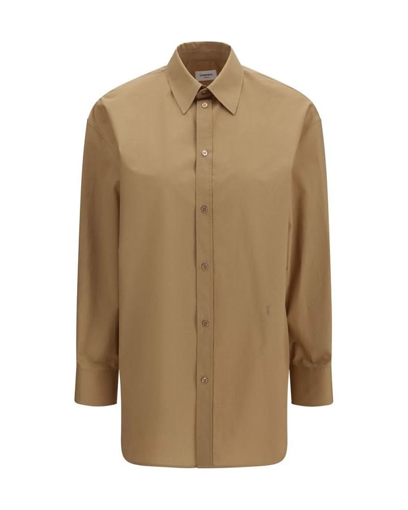Saint Laurent Beige Cotton Shirt Glam Steals