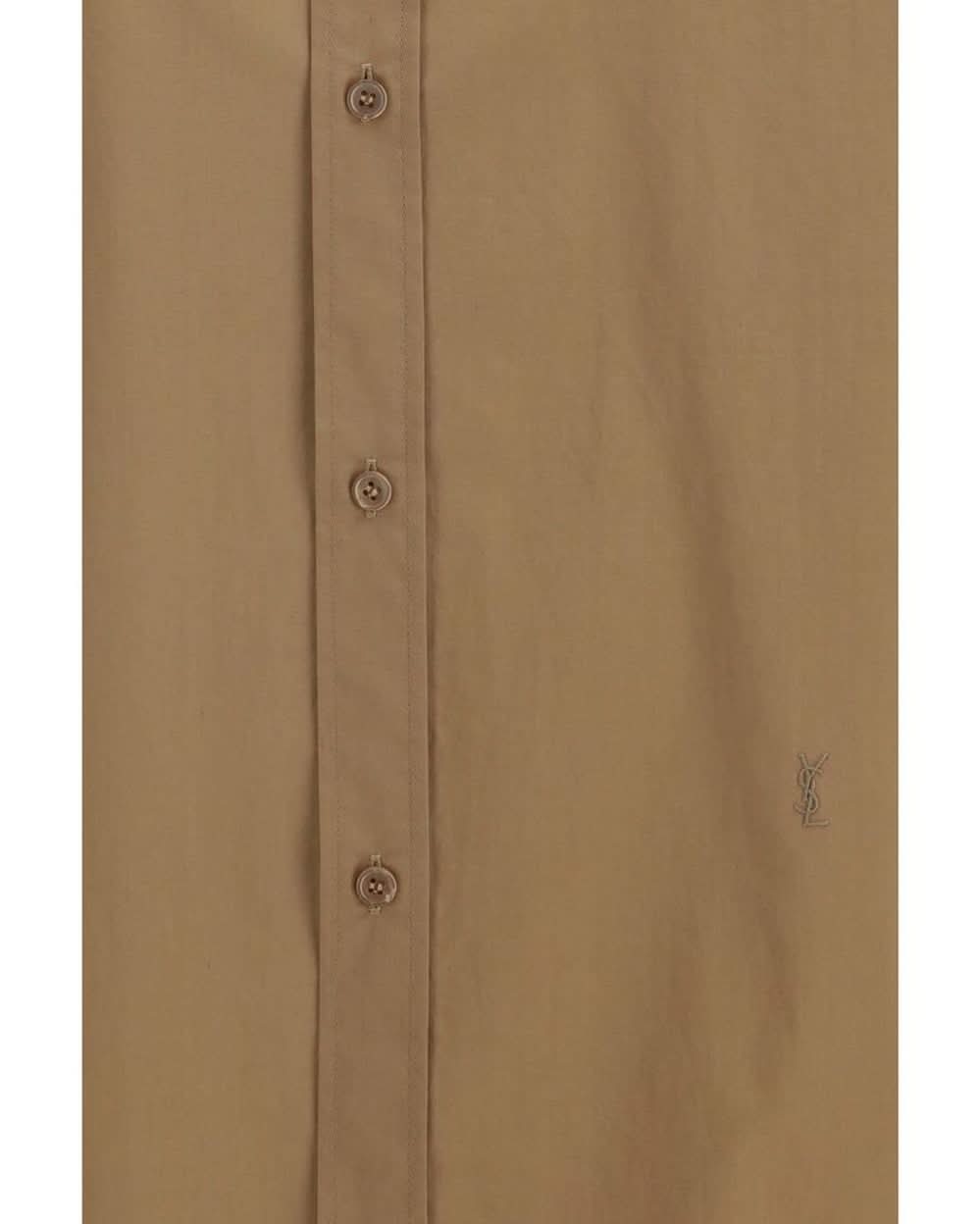 Saint Laurent Beige Cotton Shirt Glam Steals