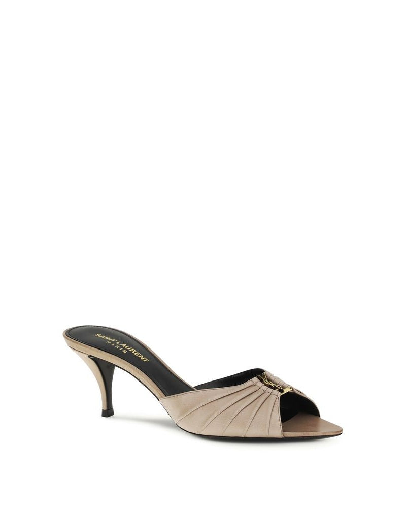 Saint Laurent Beige Mules Glam Steals