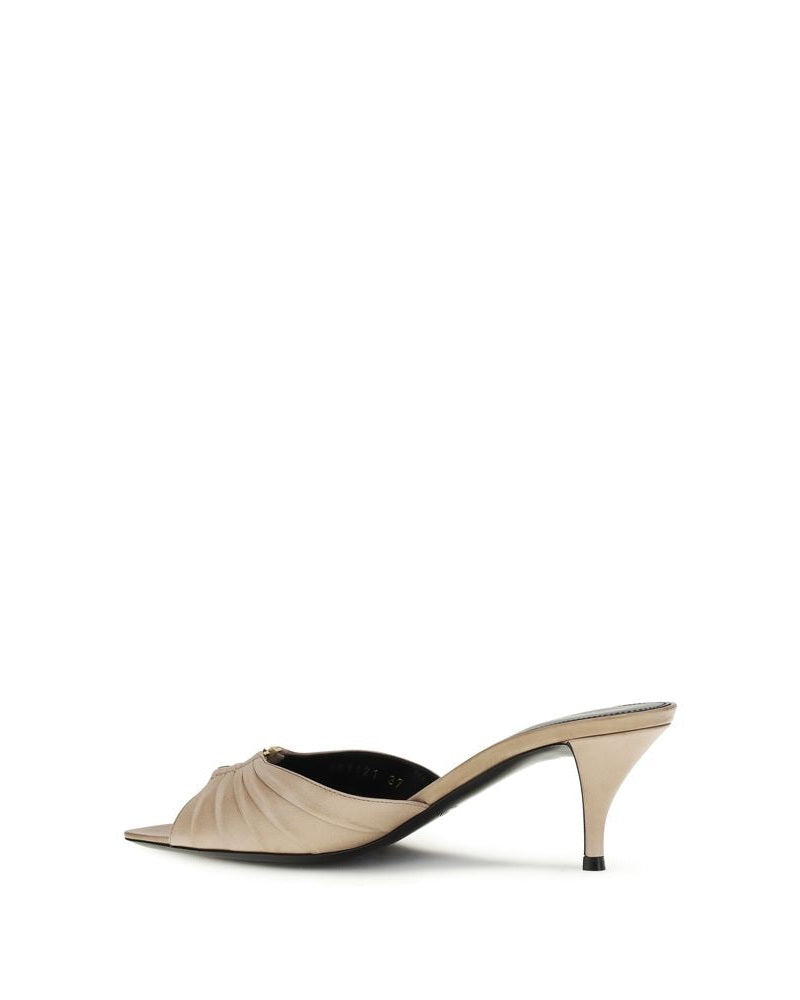 Saint Laurent Beige Mules Glam Steals