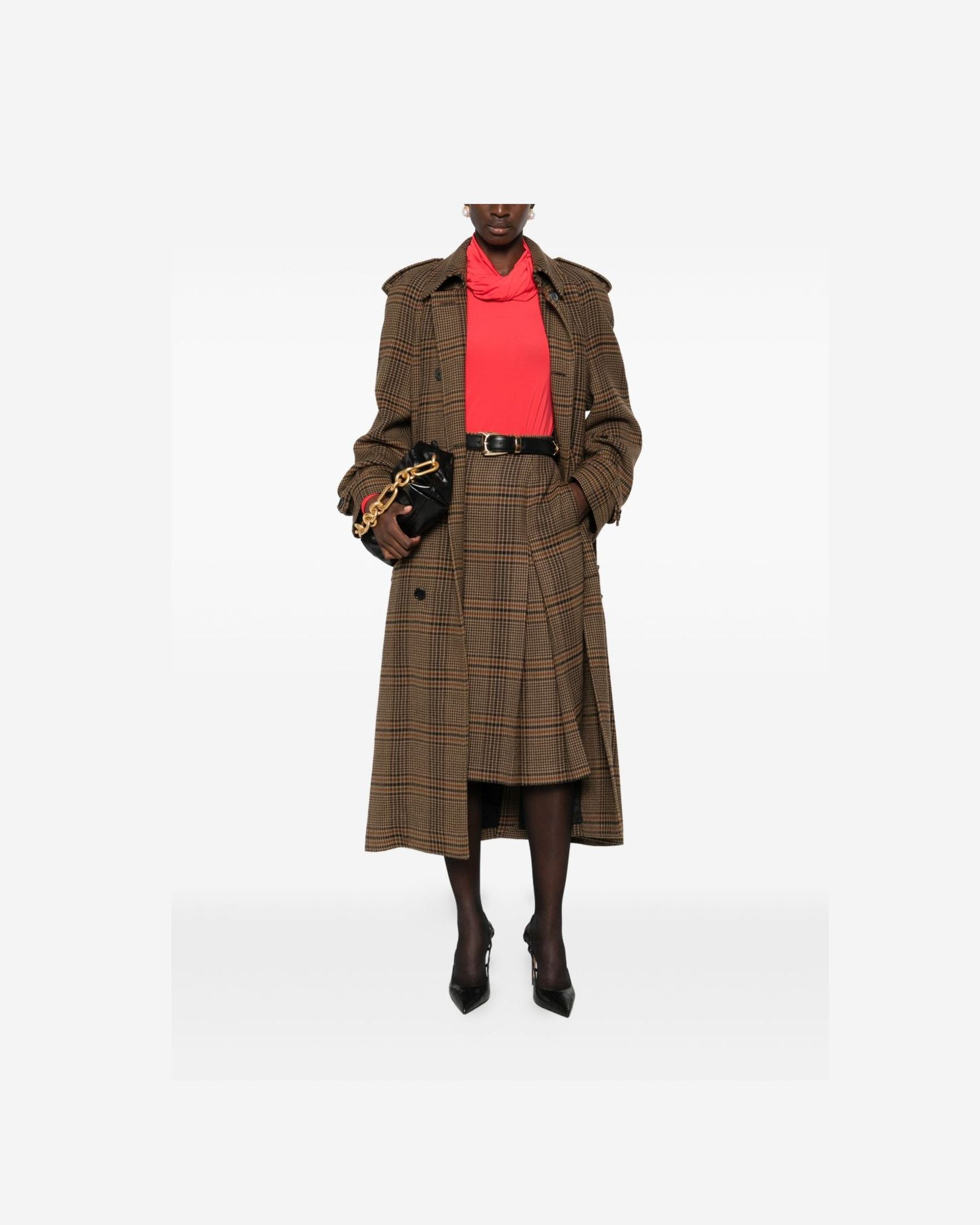 Saint Laurent Beige Skirt Glam Steals