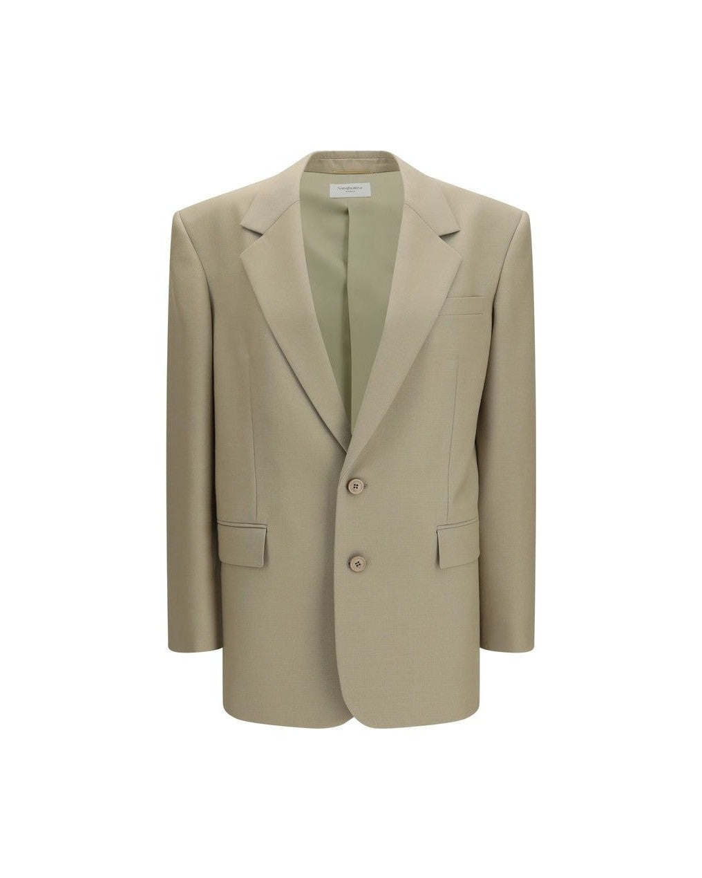 Saint Laurent Beige Wool Oves Aries Blazer