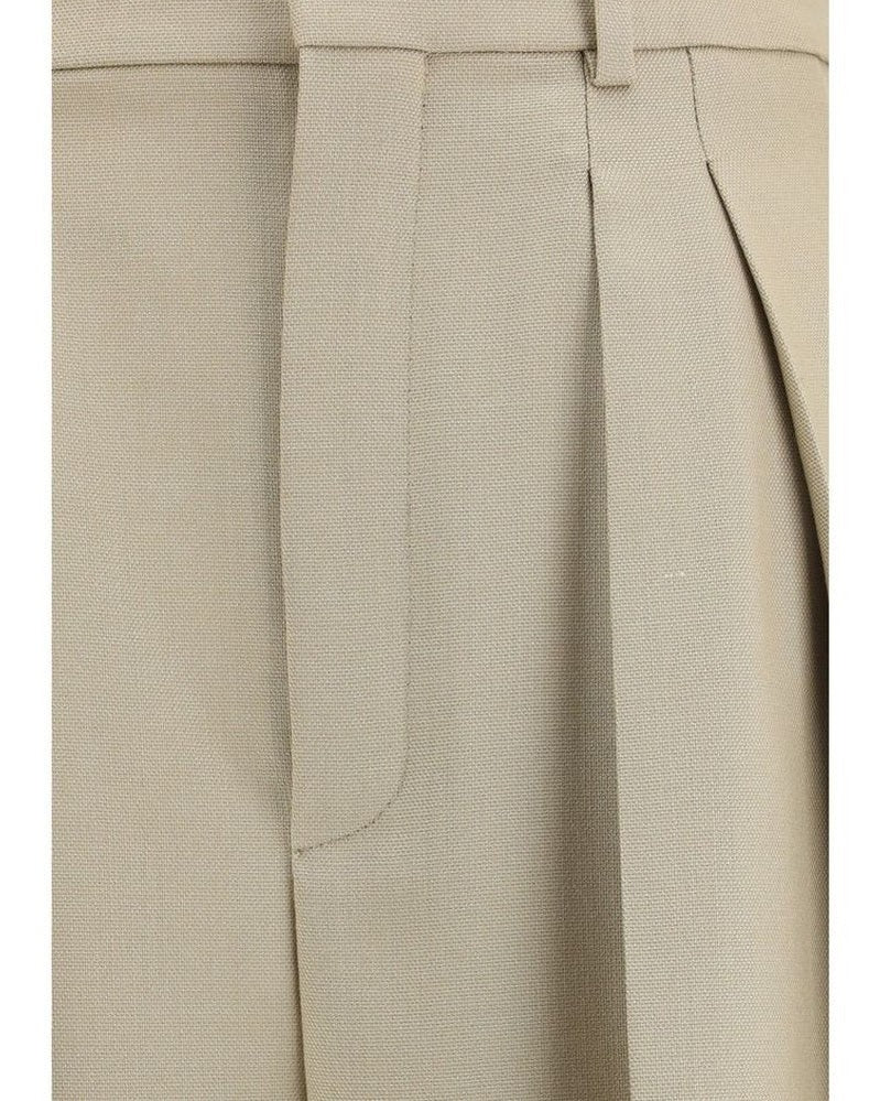 Saint Laurent Beige Wool Oves Aries Dress Pant Glam Steals