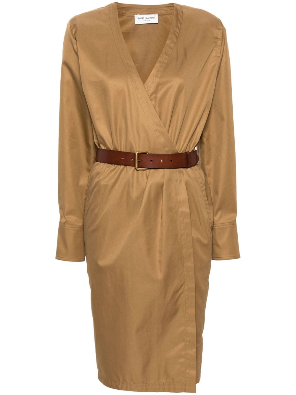 Saint Laurent Belted Dress Glam Steals