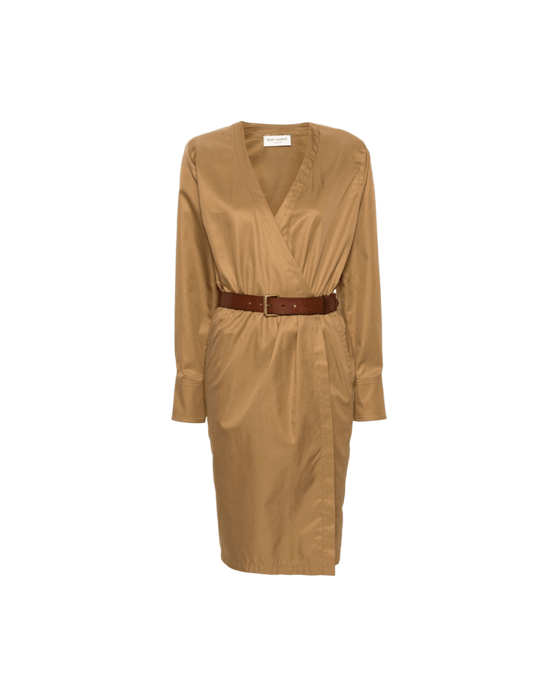 Saint Laurent Belted Dress Glam Steals