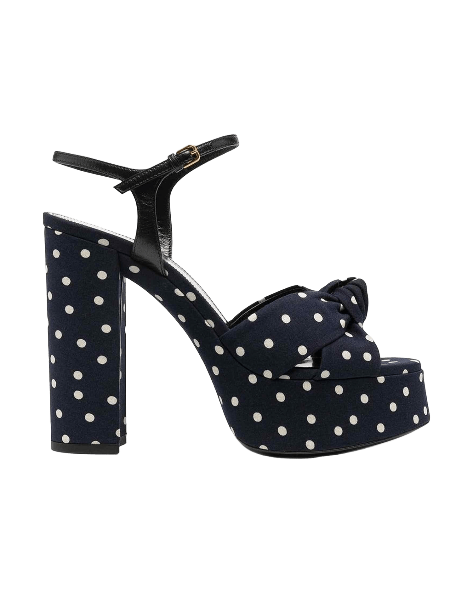 Saint Laurent Bianca Polka Dot Sandals Glam Steals