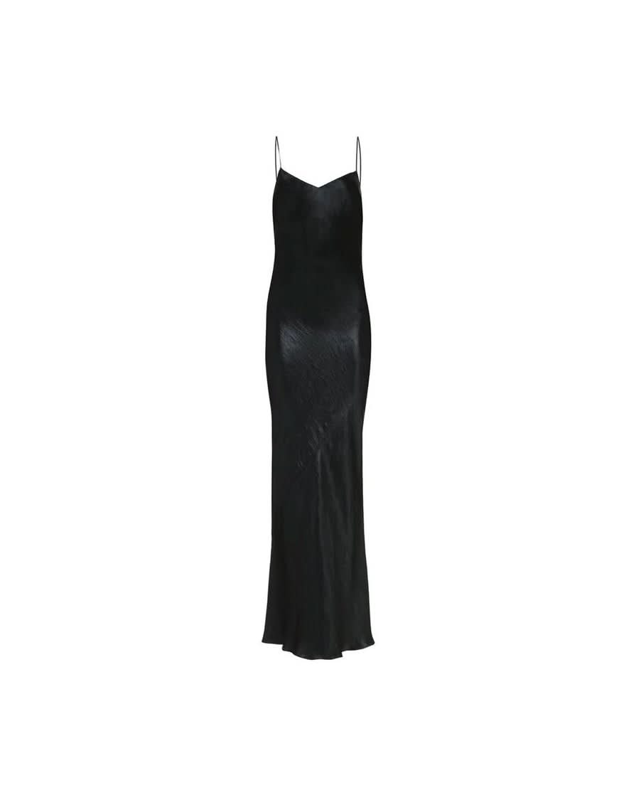 Saint Laurent Black Acetate Dress Dresses