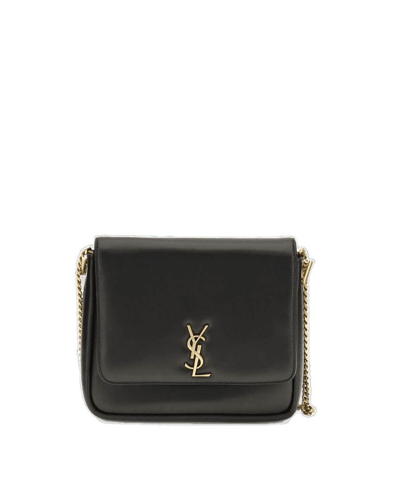 Saint Laurent Black Calf Leather Bos Taurus Shoulder Bag Glam Steals
