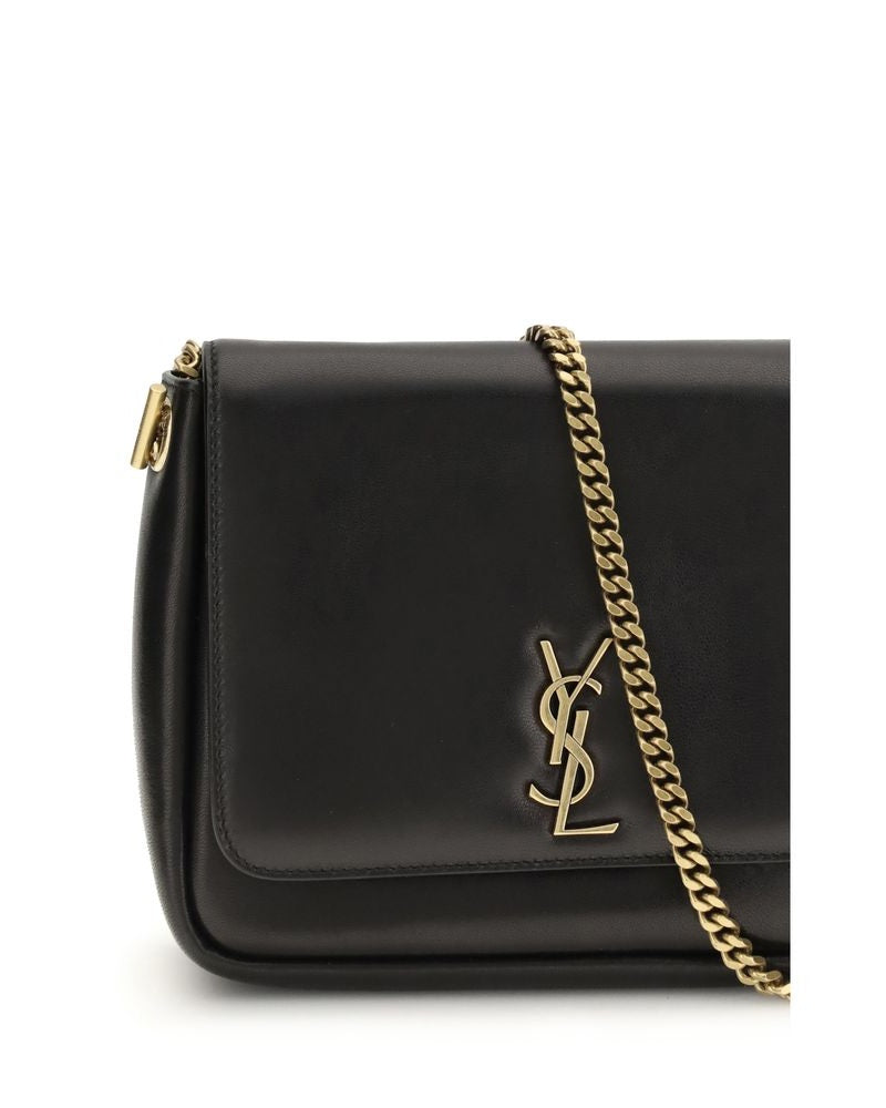 Saint Laurent Black Calf Leather Bos Taurus Shoulder Bag Glam Steals