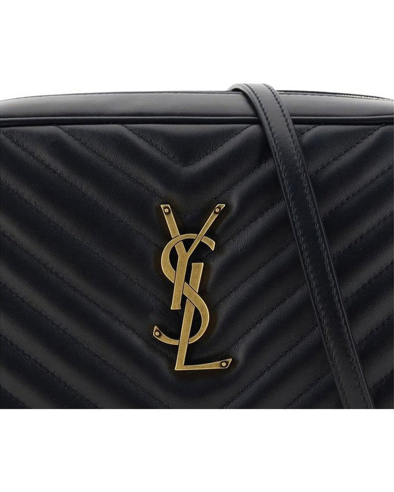 Saint Laurent Black Calf Leather Bos Taurus Shoulder Bag 