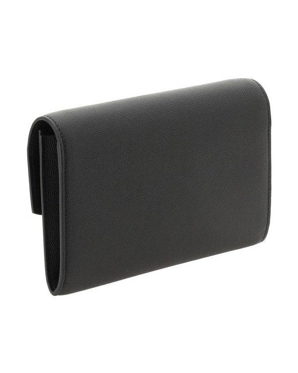 Saint Laurent Black Calf Leather Bos Taurus Shoulder Bag Glam Steals