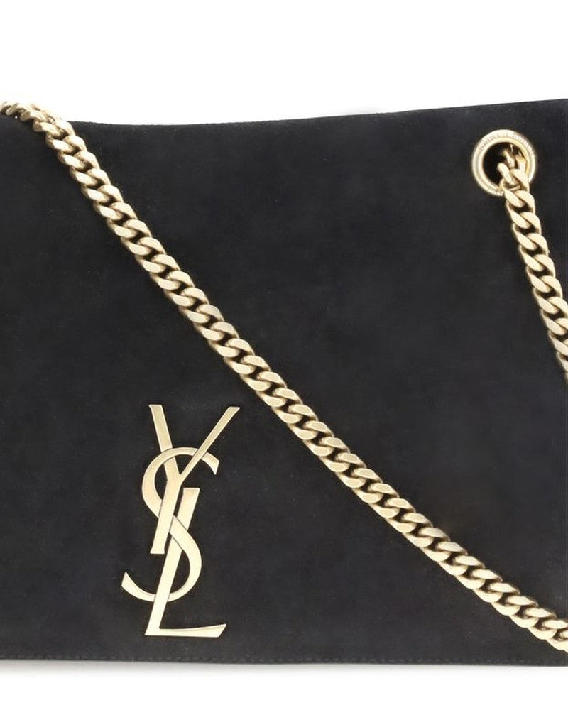 Saint Laurent Black Calf Leather Bos Taurus Shoulder Bag Glam Steals