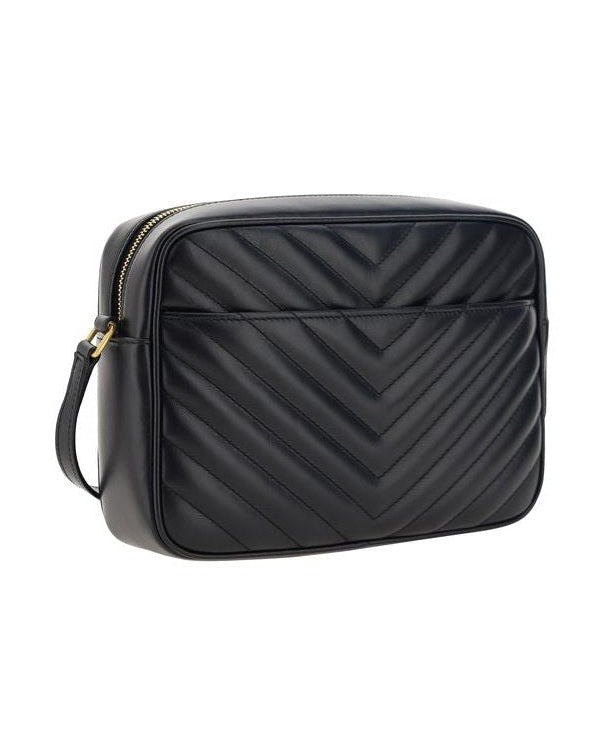 Saint Laurent Black Calf Leather Bos Taurus Shoulder Bag 