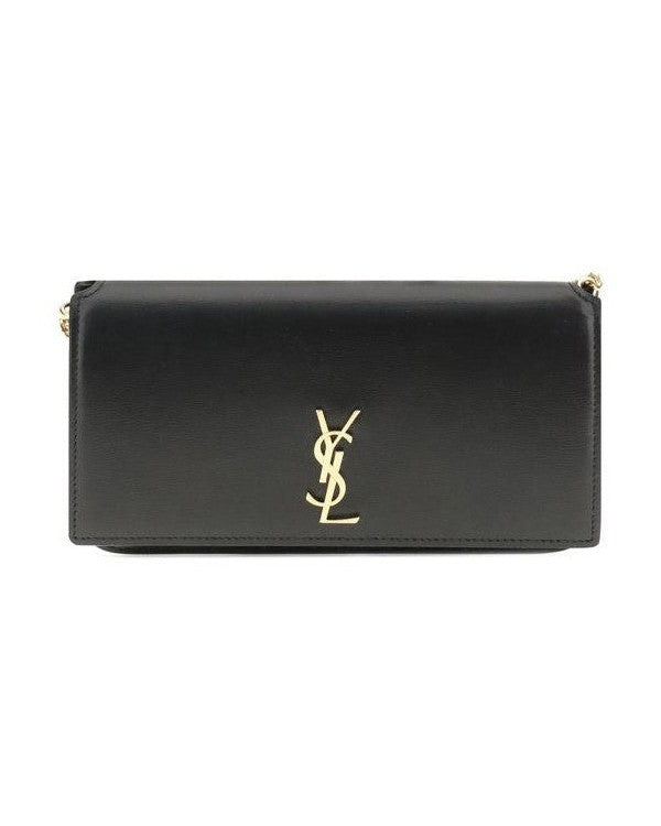 Saint Laurent Black Calf Leather Bos Taurus Shoulder Bag Glam Steals