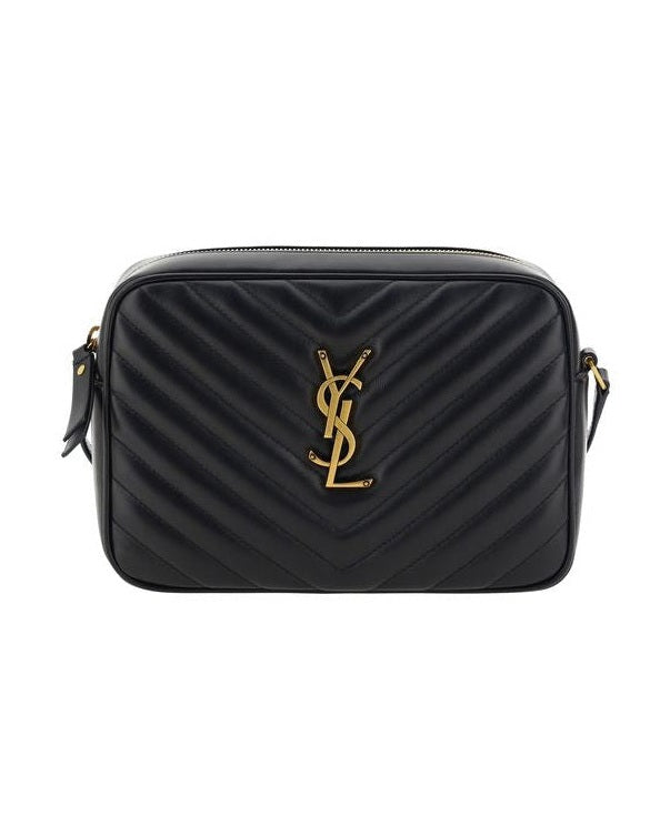 Saint Laurent Black Calf Leather Bos Taurus Shoulder Bag 
