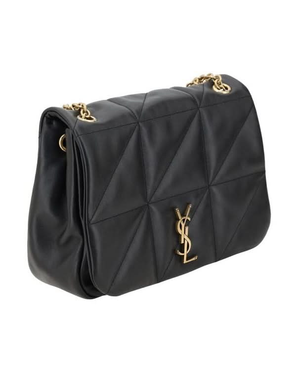 Saint Laurent Black Calf Leather Bos Taurus Shoulder Bag 