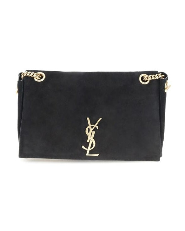 Saint Laurent Black Calf Leather Bos Taurus Shoulder Bag Glam Steals