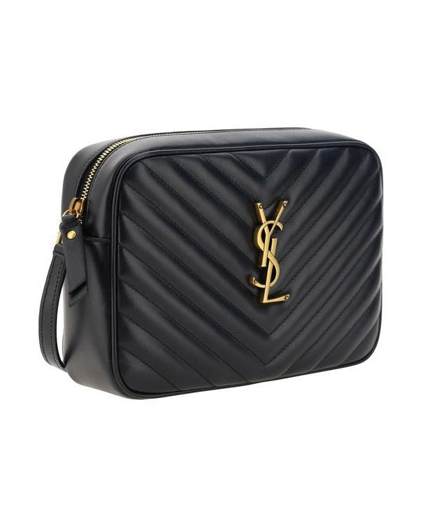 Saint Laurent Black Calf Leather Bos Taurus Shoulder Bag 