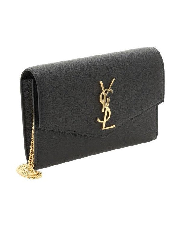 Saint Laurent Black Calf Leather Bos Taurus Shoulder Bag Glam Steals