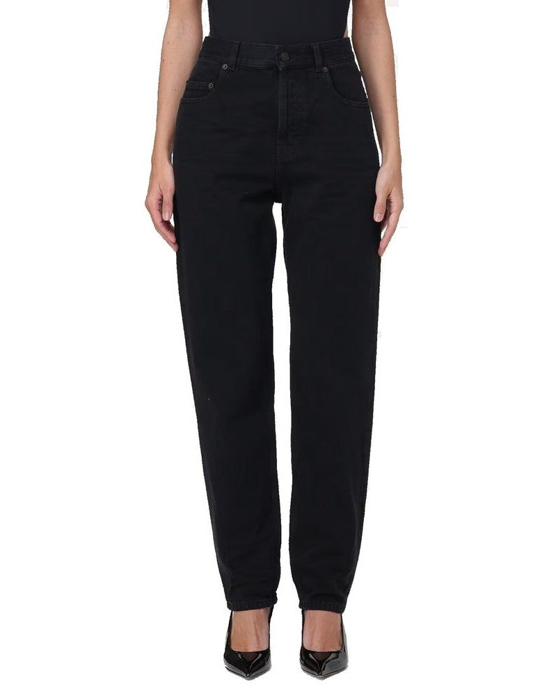 Saint Laurent Black Cotton Denim Jeans Glam Steals