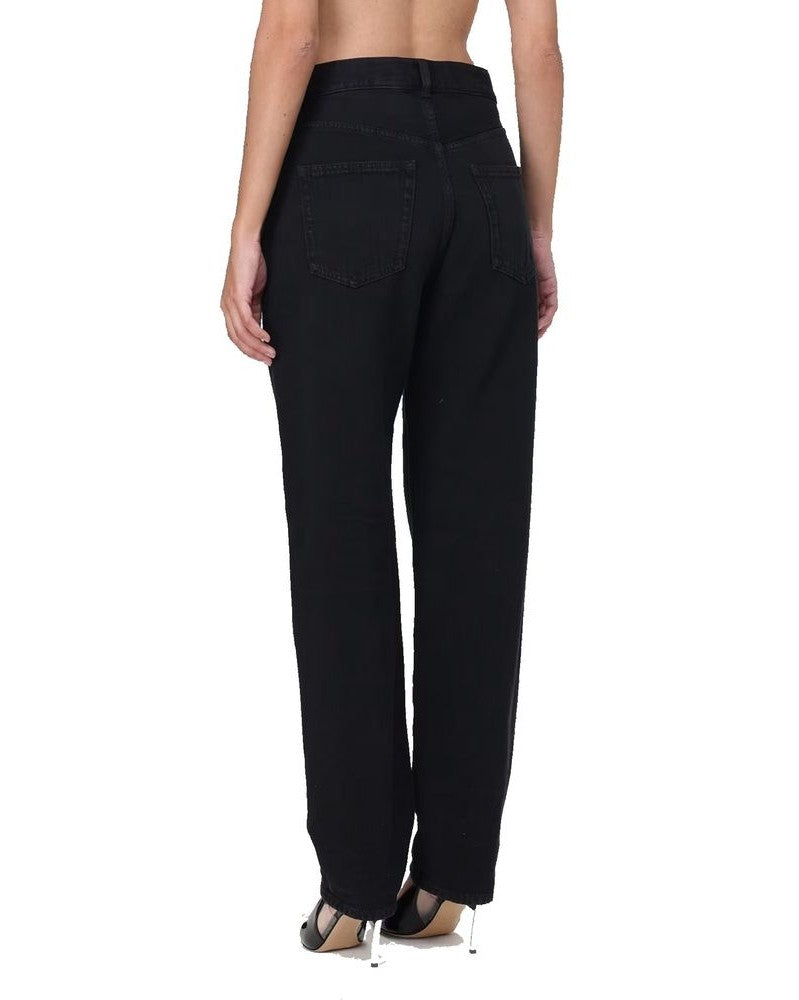 Saint Laurent Black Cotton Denim Jeans Glam Steals