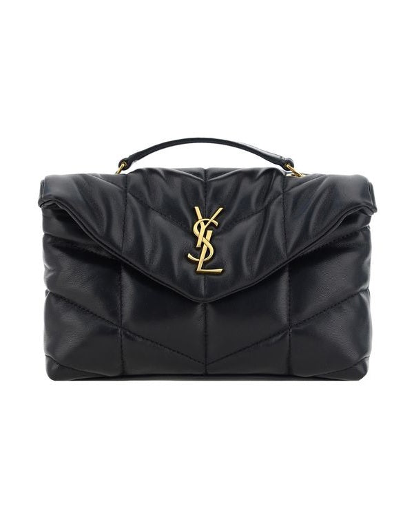 Saint Laurent Black Lamb Ovis Aries Shoulder Bag 