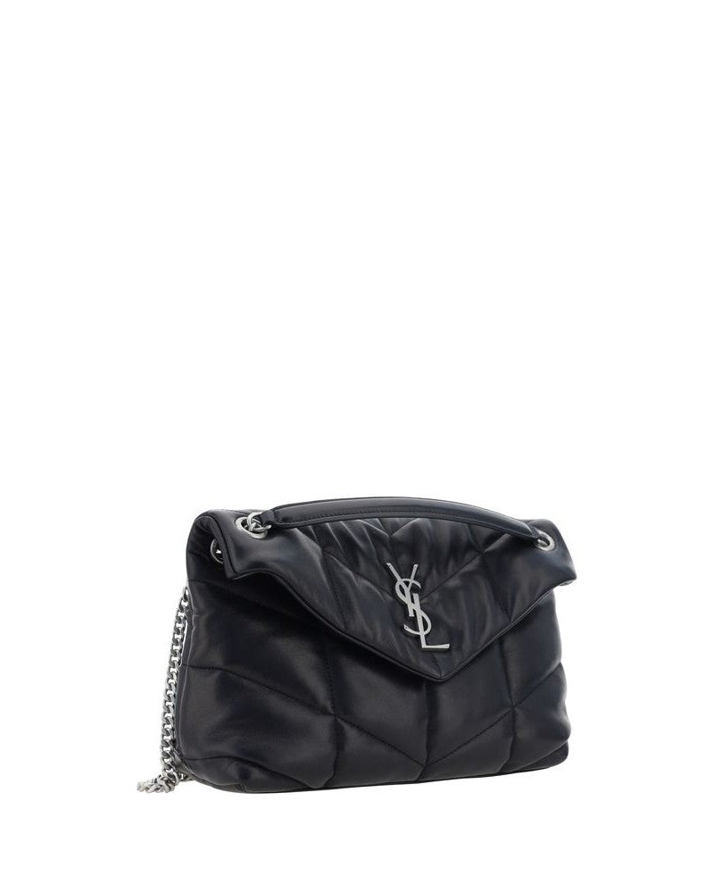 Saint Laurent Black Lamb Ovis Aries Shoulder Bag 