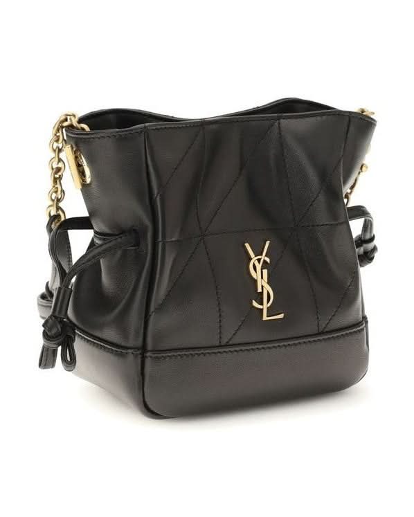 Saint Laurent Black Lamb Ovis Aries Shoulder Bag 