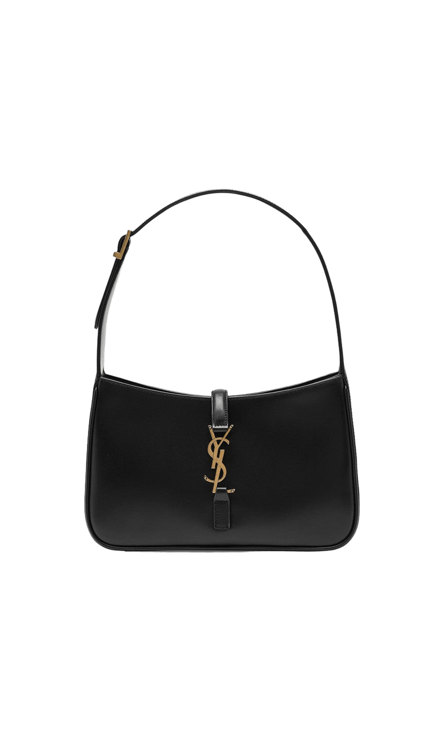 Saint Laurent Black Leather 5 À 7 Bag in Smooth Glam Steals