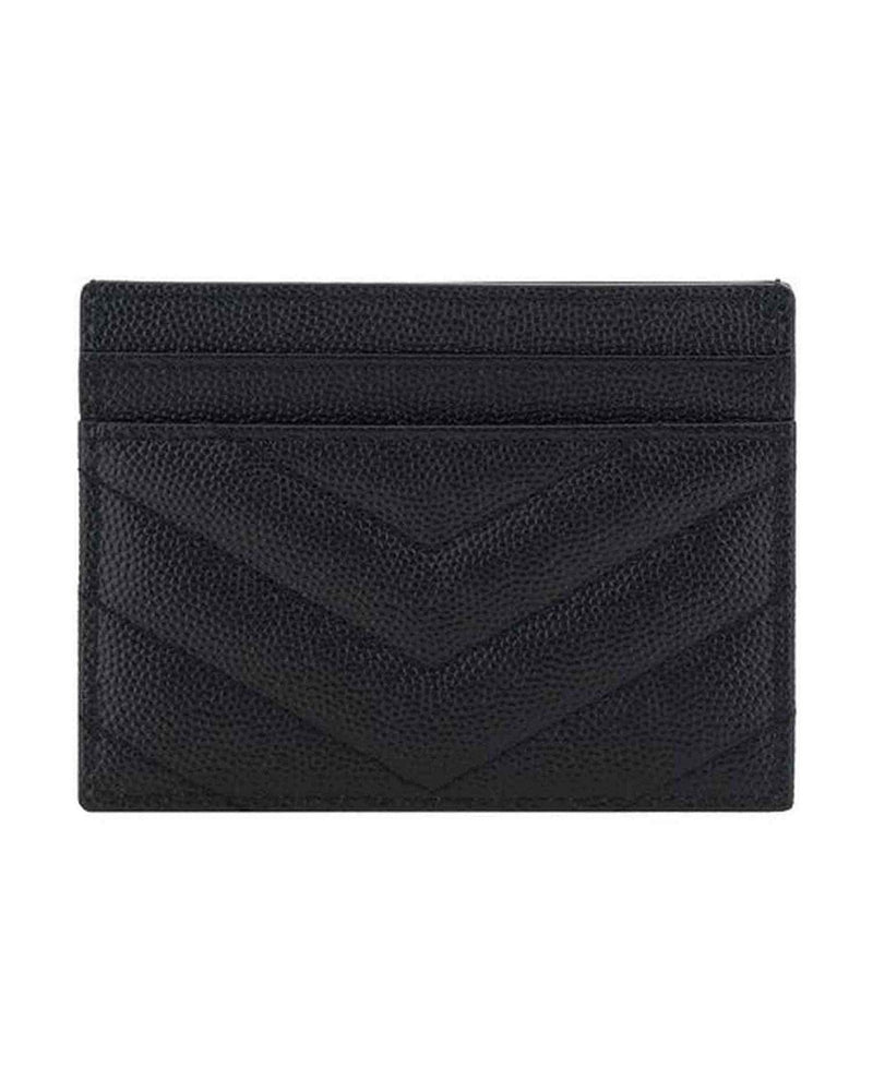 Saint Laurent Black Leather Card Holder Glam Steals