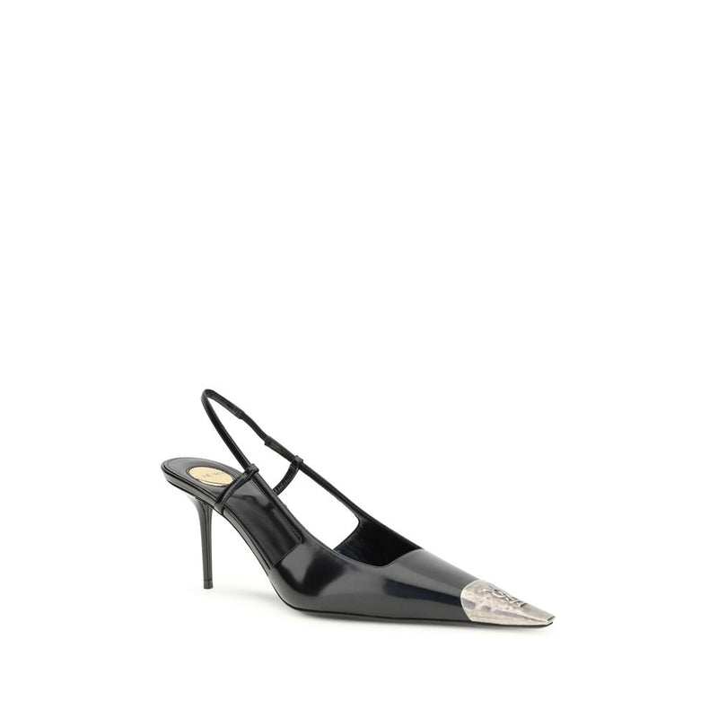 Saint Laurent Black Leather High Heel Pumps Glam Steals