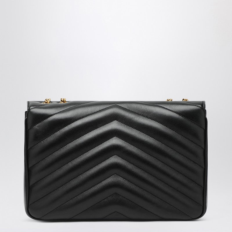 Saint Laurent Black Leather Loulou Large Bag Glam Steals