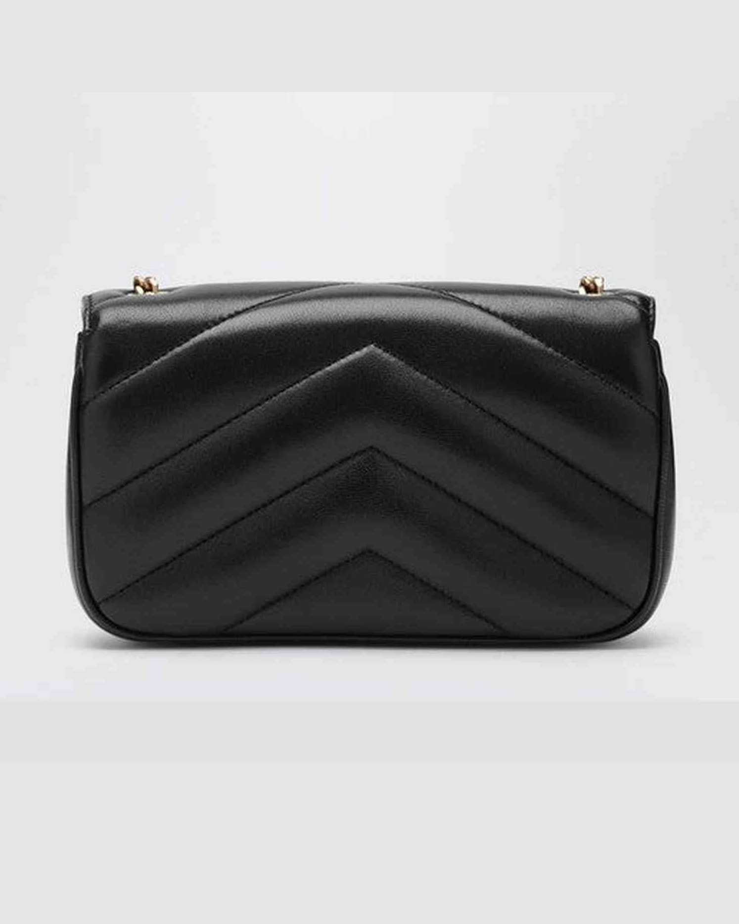 Saint Laurent Black Leather Loulou Mini Bag Glam Steals