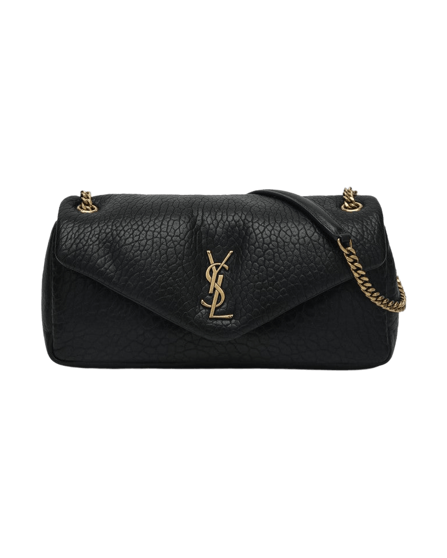 Saint Laurent Black Leather Medium Calypso Bag Glam Steals