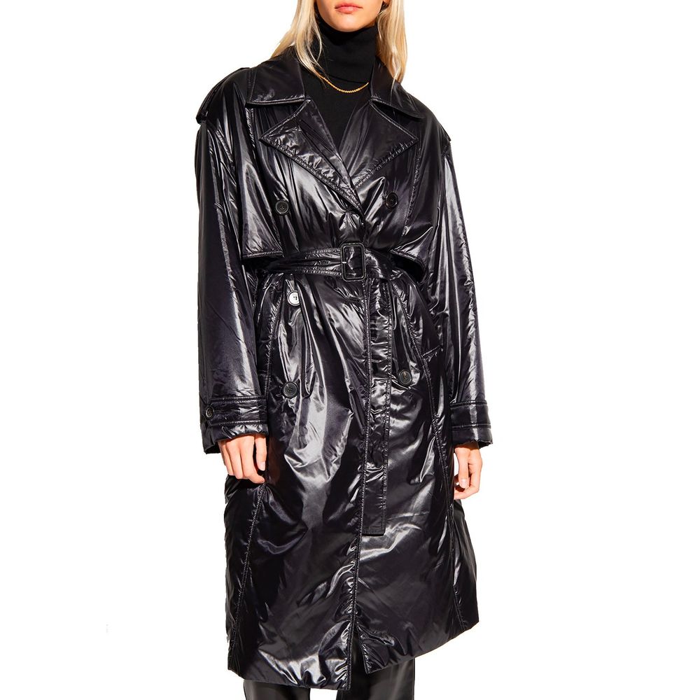 Saint Laurent Black Polyamide Coat Glam Steals