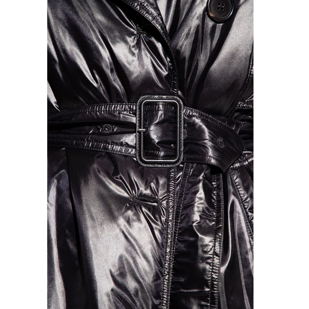 Saint Laurent Black Polyamide Coat Glam Steals