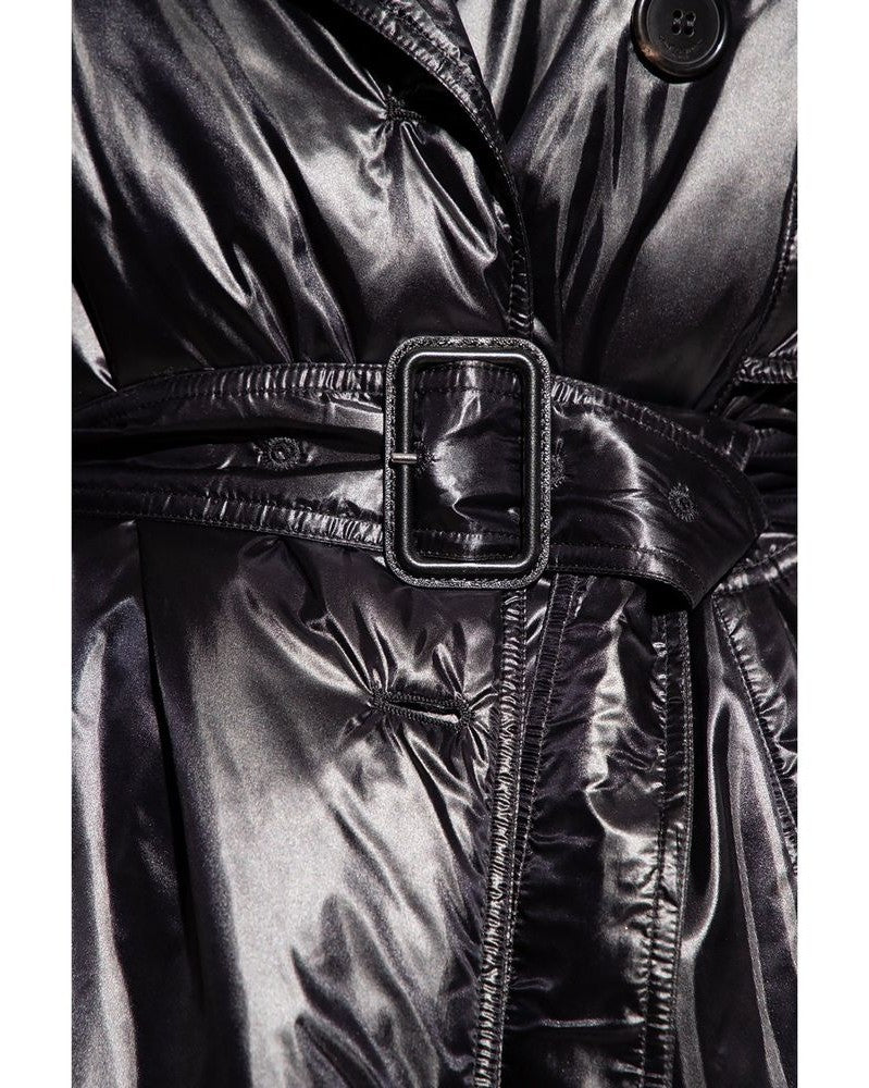 Saint Laurent Black Polyamide Coat Glam Steals