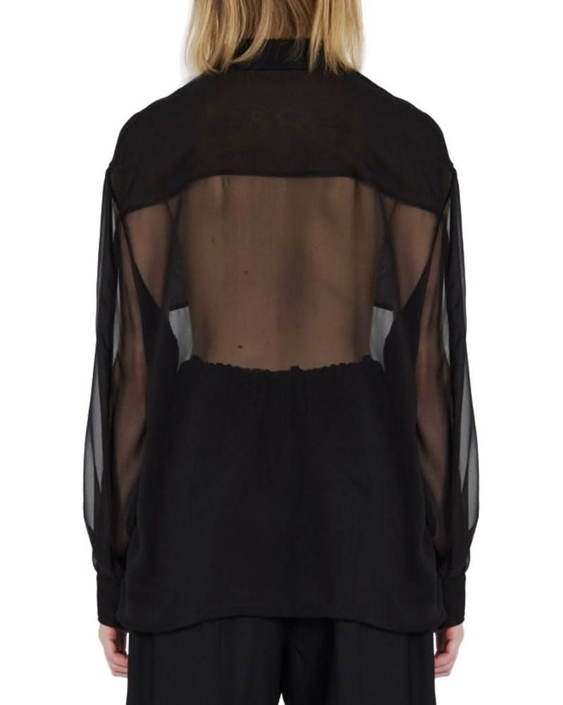 Saint Laurent Black Silk Shirt 