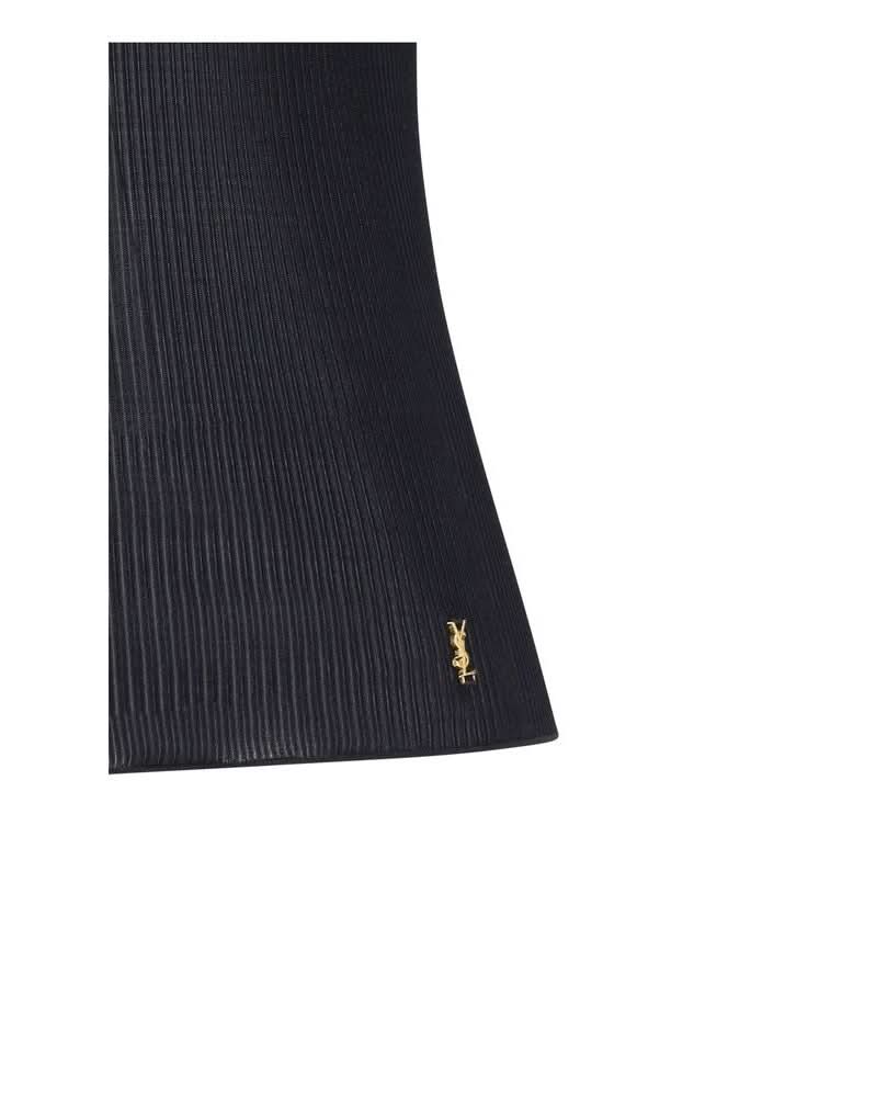 Saint Laurent Black Silk Sleeveles T-shirt Glam Steals