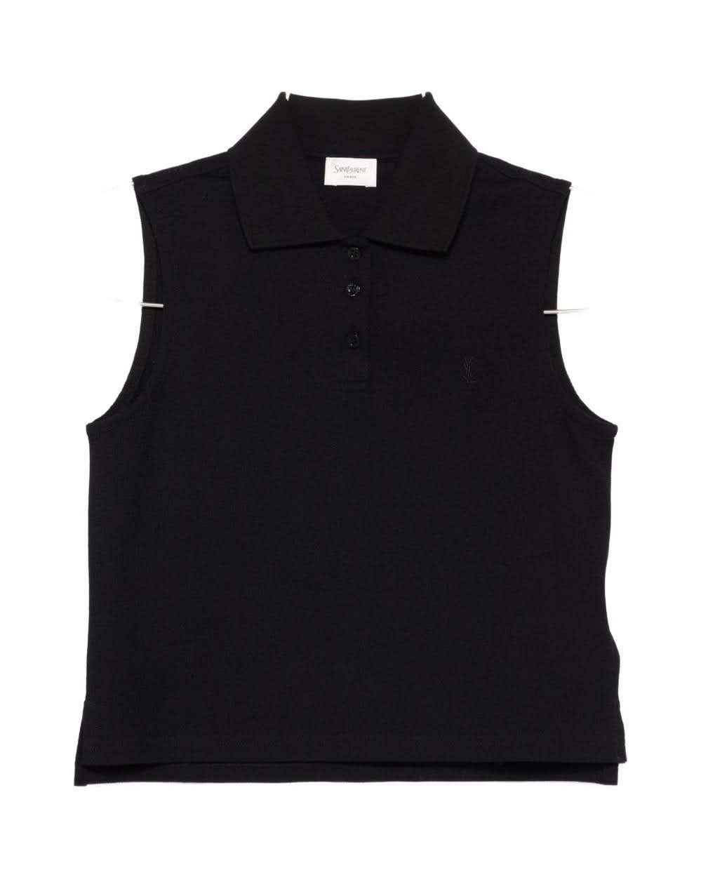 Saint Laurent Black Top Topwear