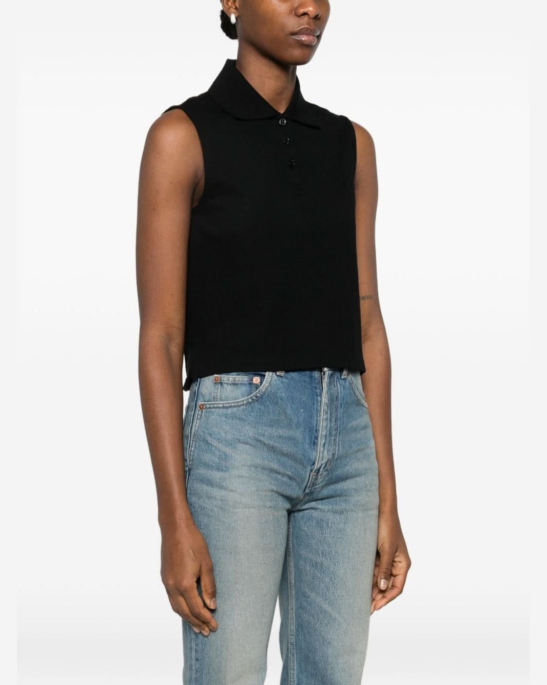 Saint Laurent Black Top Topwear