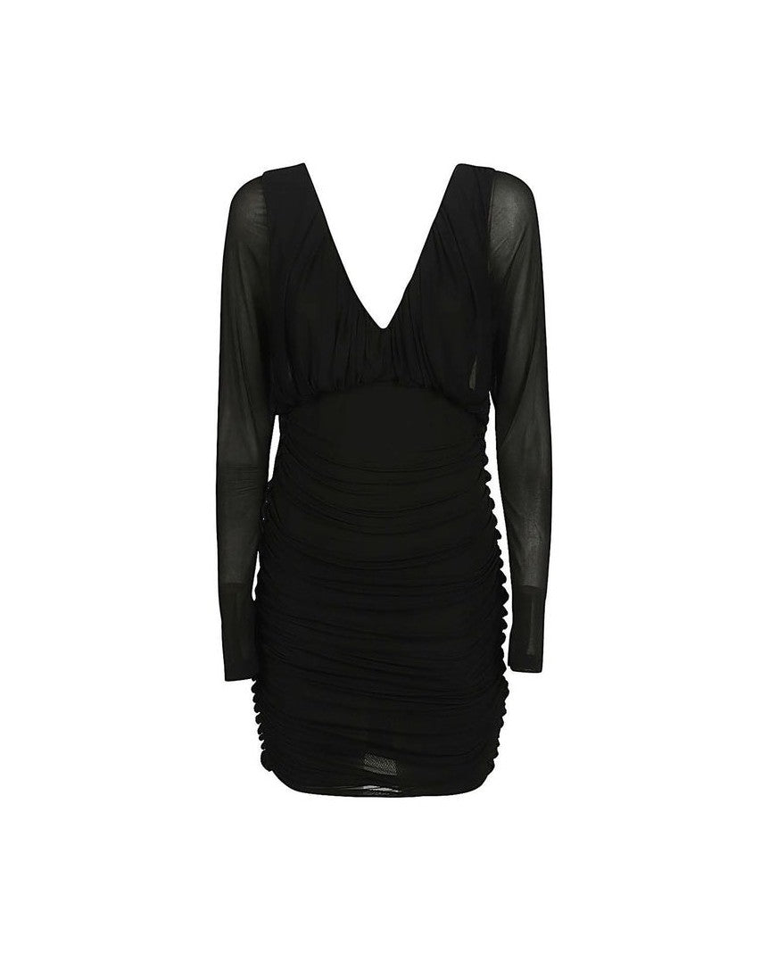 Saint Laurent Black Viscose Cocktail Dress Glam Steals