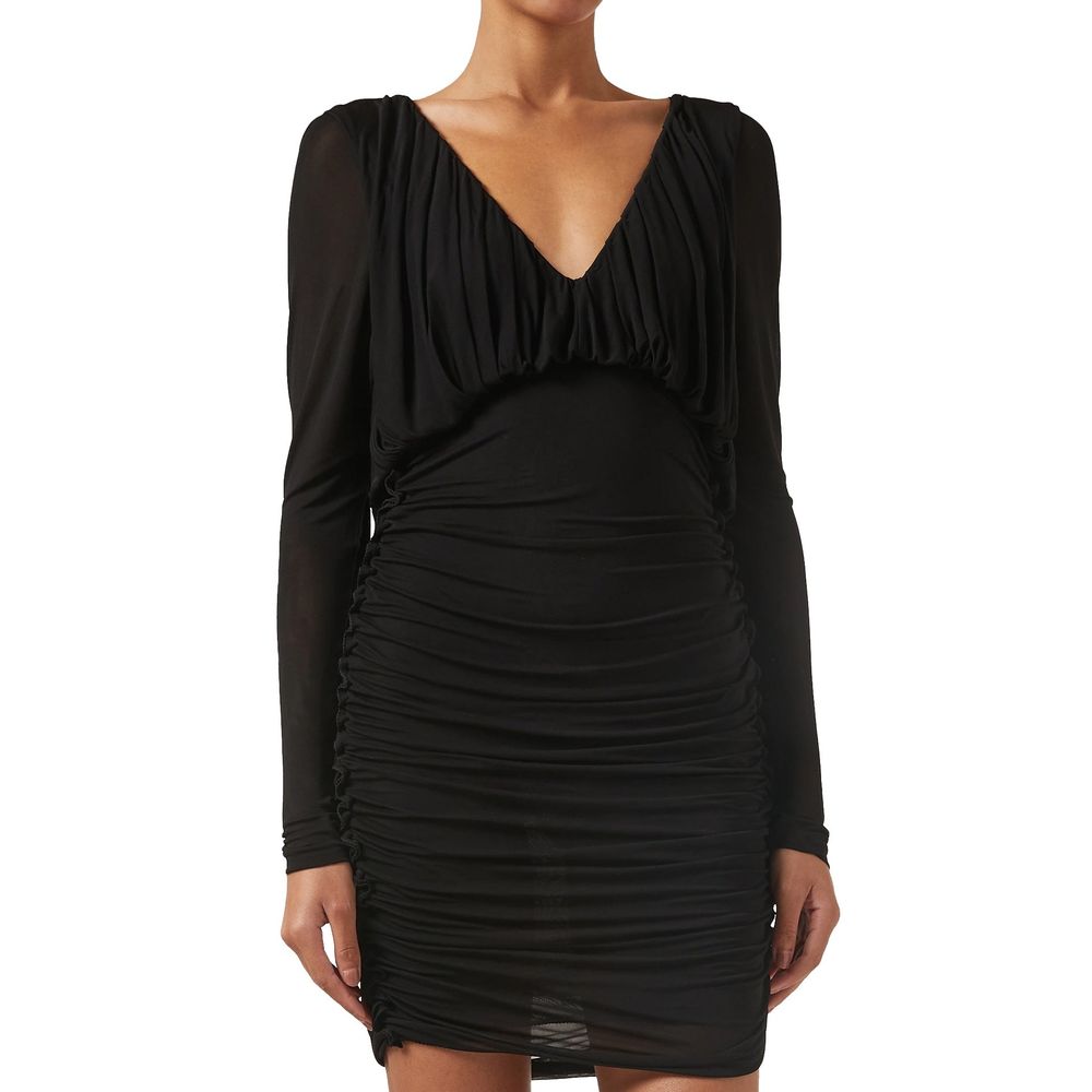 Saint Laurent Black Viscose Cocktail Dress Glam Steals