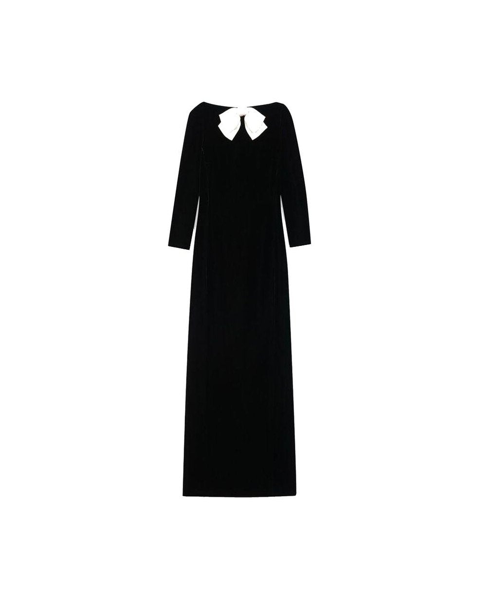 Saint Laurent Black Viscose Dress Glam Steals